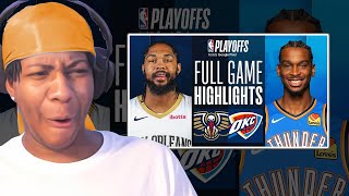 Lvgit Reacts To #8 PELICANS at #1 THUNDER | FULL GAME 2 HIGHLIGHTS | April 24, 2024