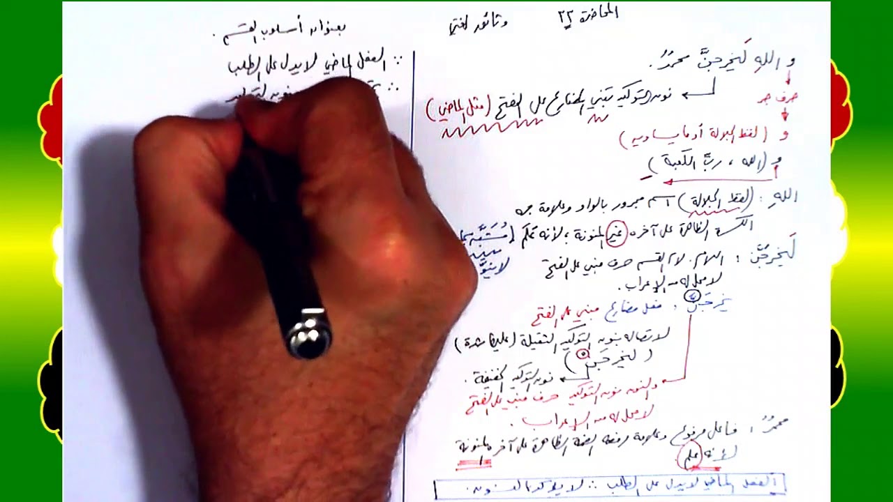 33 √ أسلوب القسم