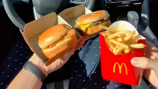McDonalds POV | Quarter Pounder W/ Cheese & Filet-O-Fish | POV Eating | Chewing & Eating Sounds