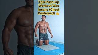 This Push-Up Workout Was Insane (Chest Destroyed) 💪 #fitnesschallenge #pushups #challenge