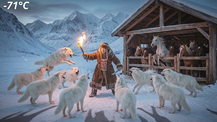 80-Year-Old Yakut Grandma Battles WOLF PACK to Save 500 Horses in a Blizzard | Survival at -71°C