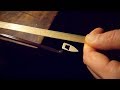 How to rehair a violin bow  part 4 of 4 attaching the hair to the head