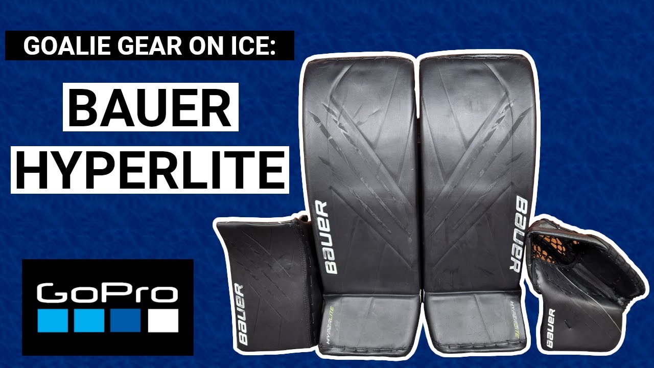 GoPro Hockey Goalie Gear On Ice: Bauer Vapor Hyperlite Goalie Pads, Blocker, and Catcher