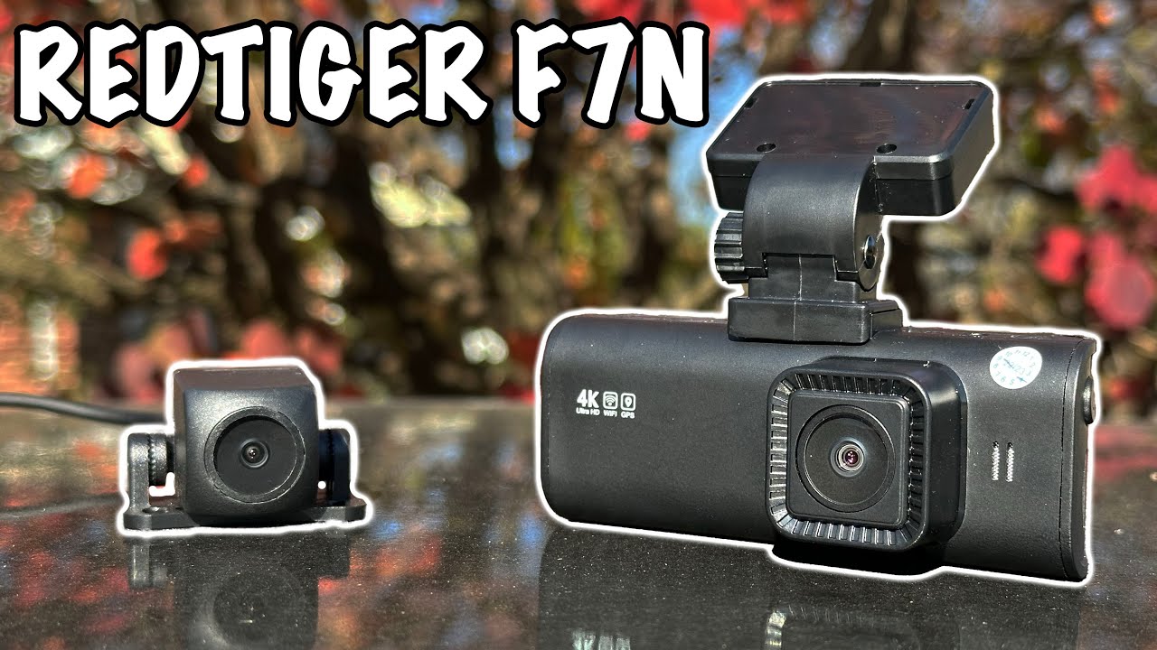 REDTIGER Dash Cam 4K, Car Dash Camera Built in Wifi/GPS, Dash Cam 4k Front  and 1080P Rear with Night Vision, WDR, Black 