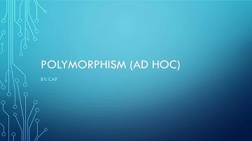 Beginner C++ tutorial 22 (ad hoc polymorphism concept)