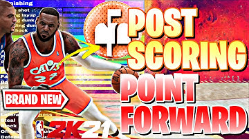 A POINT FORWARD W/ POST SCORING TAKEOVER IS THE PERFECT LEBRON JAMES BUILD on NBA 2K21 CURRENT GEN!