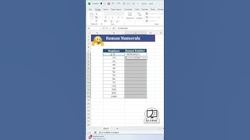 How to Covert Numbers to Roman Numbers in Excel? #excel #exceltutorial #exceltips #ytshorts #ytviral