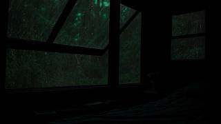 Midnight Rain on the Forest Glass Outside the Window 🌧️ | Calm Night Ambience for Deep Relax