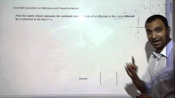 aims : IGCSE Math Transformations and Matrices