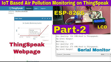 IoT Based Air Pollution Monitoring System with ESP8266 on ThingSpeak MQ135 [Part-2]