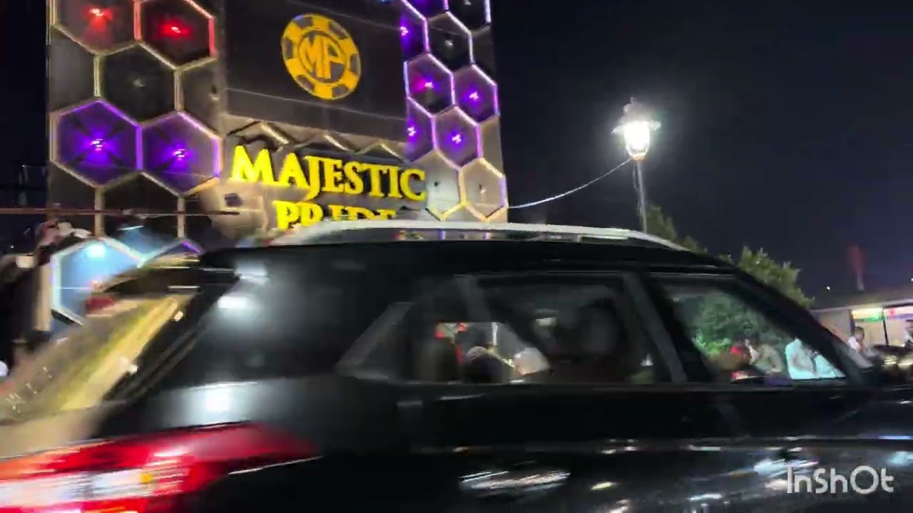 Goa roads during New Year (this is Panjim)