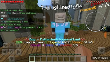 2 hackers on fallentech skyblock!