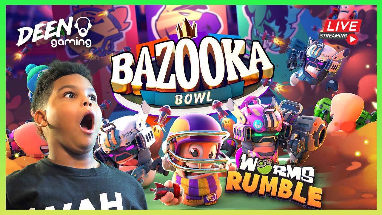 🔴 BAZOOKA BOWL!! | Worms Rumble PS5 - Deen Gaming