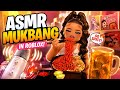 ASMR Mukbang in Roblox 🌶️🍣🦞🍜| *VOICED* 🎙️| Roblox Food Game #robloxmukbang #asmr #mukbang 
