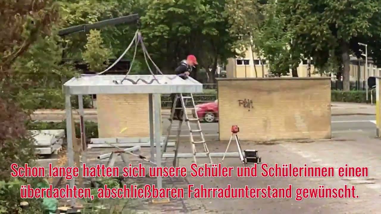 Neuer abschließbarer Fahrradunterstand