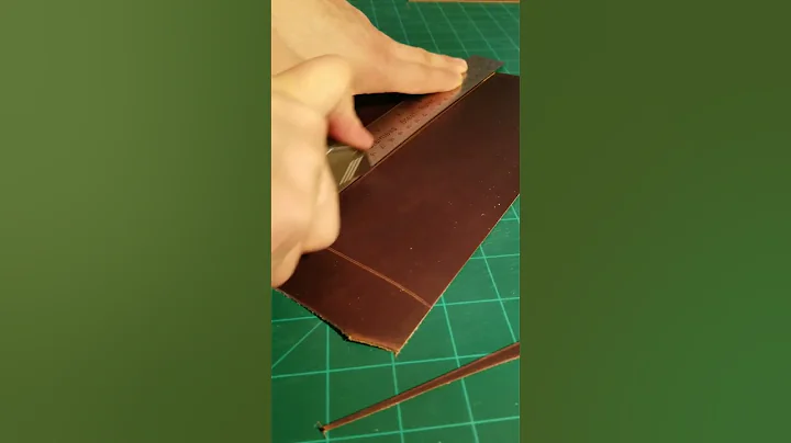 Making a leather bifold wallet #asmr