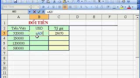 hướng dẫn sử dụng MS Excel 2003 phần 2