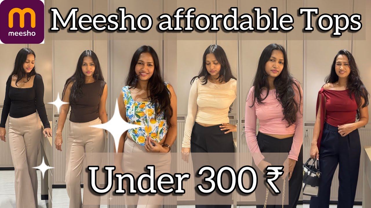 Best Meesho Tops Under ₹300 | Honest Try-On Review 🤍