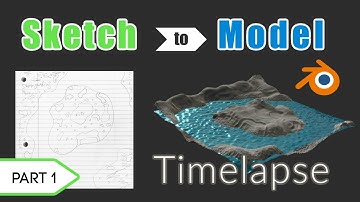 Making A 3D Island In Blender | Timelapse | Part 1
