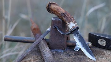 Een mes maken van een oud vijl - Backyard Blacksmithing
