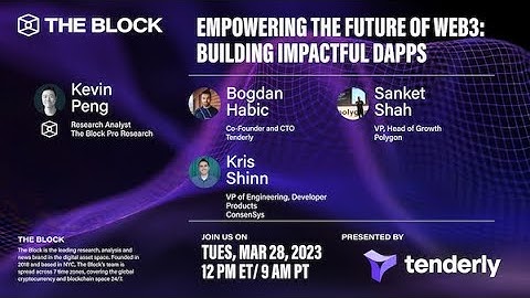 Empowering the Future of Web3: Building impactful dApps- presented by Tenderly