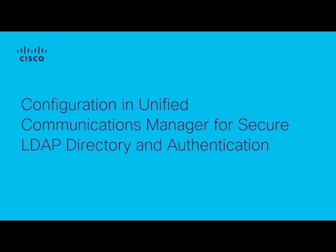 CUCM - Configure Secure LDAP for Directory and Authentication