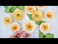 Easy Paper Flower Buttercup Tutorial