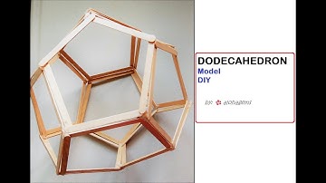 Platonic Solid: Dodecahedron Model Popsicle Sticks