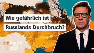 Vorstoß im Donbass: Wie Putin fehlenden Nachschub ausnutzt | Militärexperte Lange bei ZDFheute live