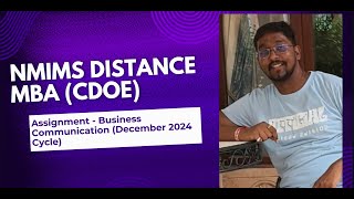NMIMS Assignment - Business Communication - December 2024