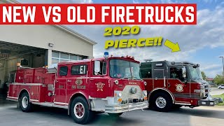 My OLD SCHOOL Mack Fire Engine VS A BRAND NEW Pierce Pumper