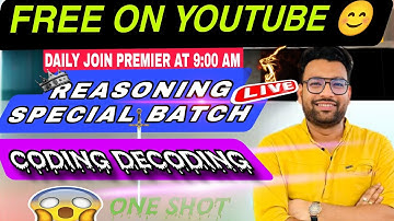 Coding Decoding🎖️| One Shot 😱 | Reasoning Special Batch Piyush Varshney Sir | #reasoningtricks #ssc 