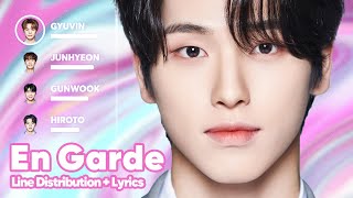 [BOYS PLANET] En Butter - En Garde (준비,시작!) (Line Distribution   Lyrics Karaoke) PATREON REQUESTED