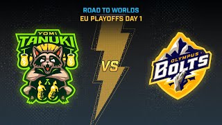 SMITE Challenger Circuit EU: Road to Worlds Playoffs - Yomi Tanuki Vs Olympus Bolts