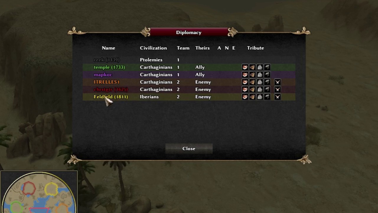 coreanito relleno 0 A.D. Alpha 22 - 3v3 (The Summary Screen)