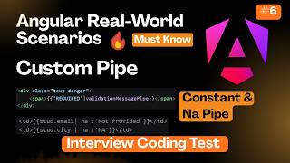 Angular Things No One Teaches You 😮 | Custom Pipe Real-time Examples | E-6