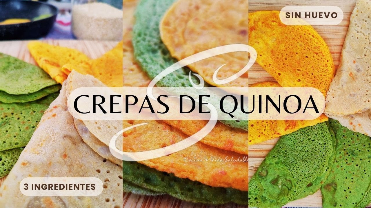 Блинчики с киноа | Без яйца | 3 ингредиента | Cocina & Vida Saludable