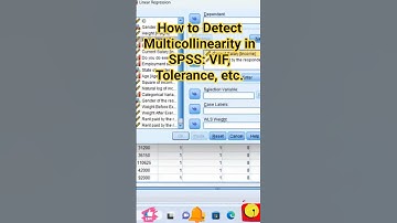 How to Detect Multicollinearity in SPSS: VIF, Tolerance, Condition Index, & Correlation Matrix