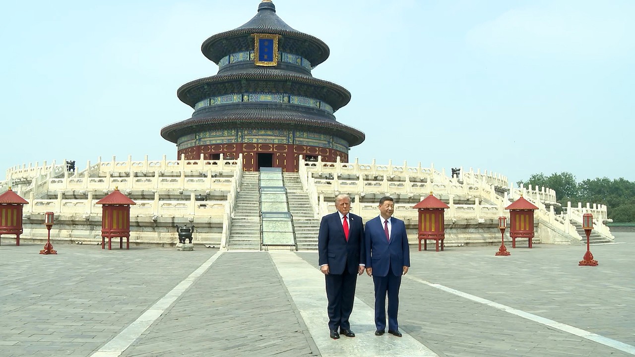 President Trump Visits the Temple of Heaven with the President of the People's Republic of Chin