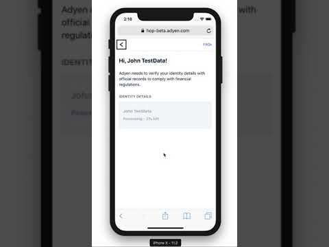 Adyen Onboarding KYC