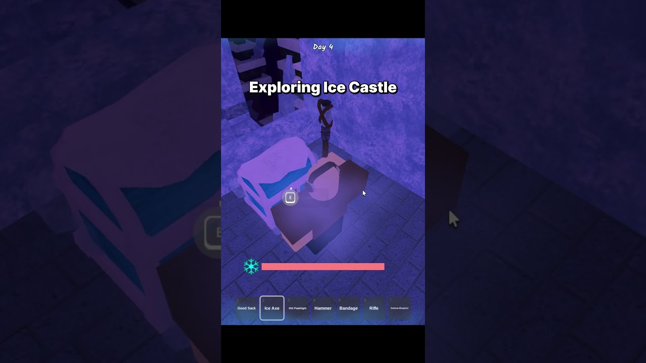 Exploring The Ice Castle In 99 Nights In The Forest