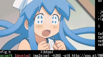 mlterm + img2sixel 0.24.1 sixel animation