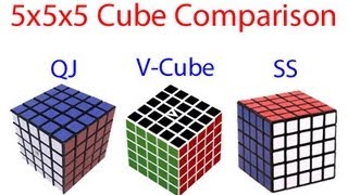 QJ vs V-Cube vs ShengShou 5x5 Comparison -Michael and Vangel