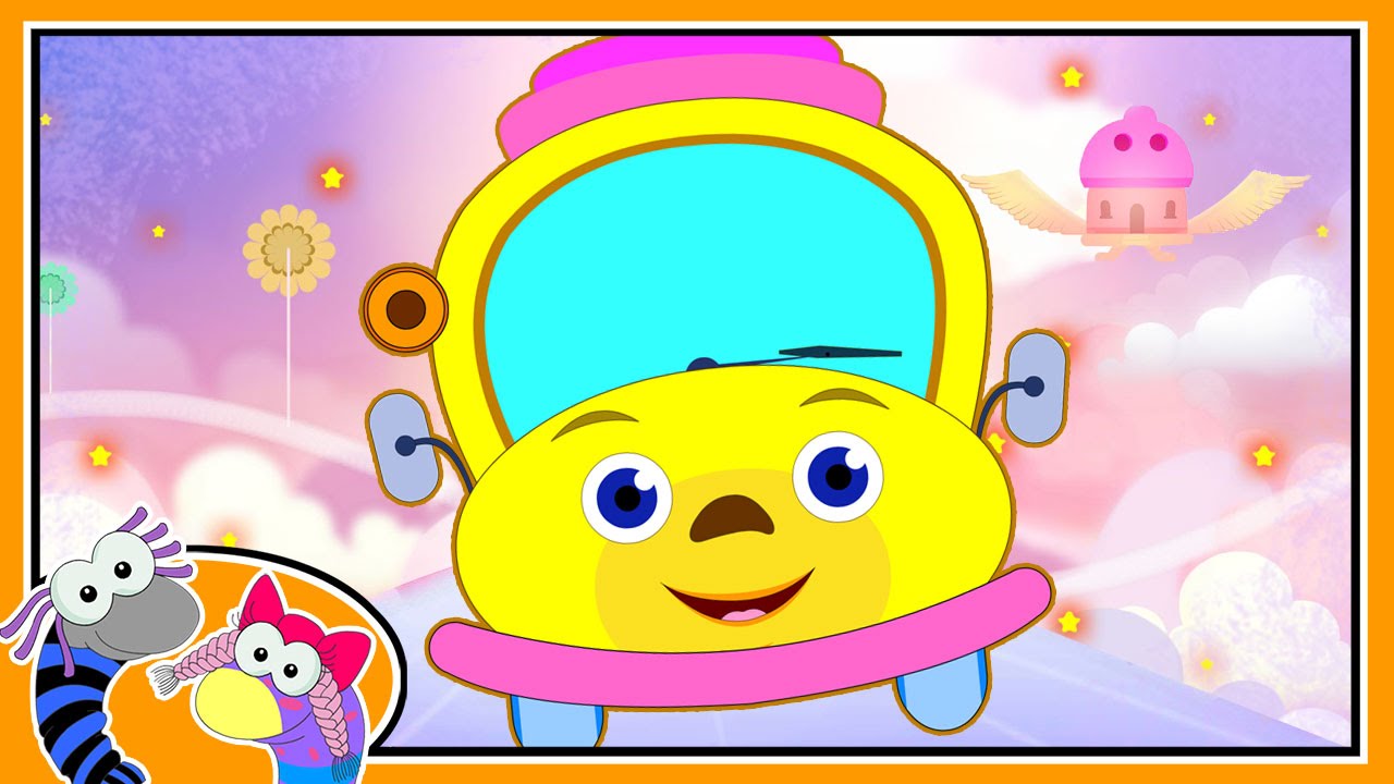 Wheels On The Bus Go Round And Round Nursery Rhymes Fun Rhymes For