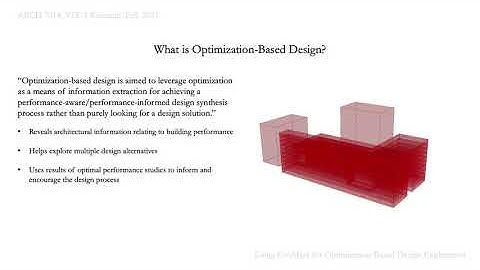 E6 Presentation - Using EvoMass For Optimization-Based Design Exploration
