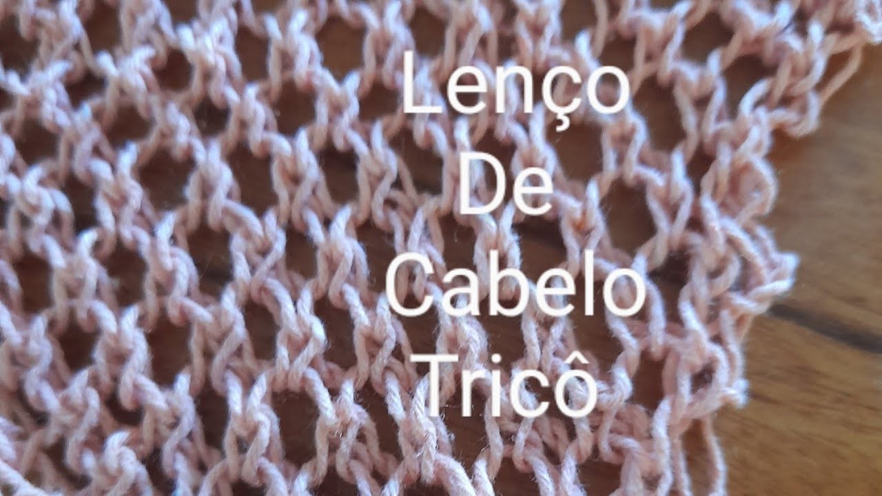 lenço de cabeça em tricô rapido e econômico, passo a passo