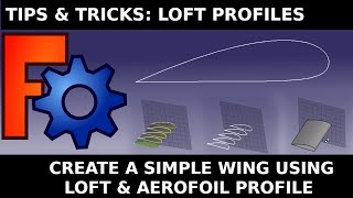 FreeCAD: Simple wing with aerofoils for a fin, plane, propeller using loft sketch profiles