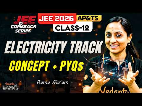 JEE Main 2026 Physics | Electricity + Circuits | Top Repeated PYQs Solved | Vedantu Telugu
