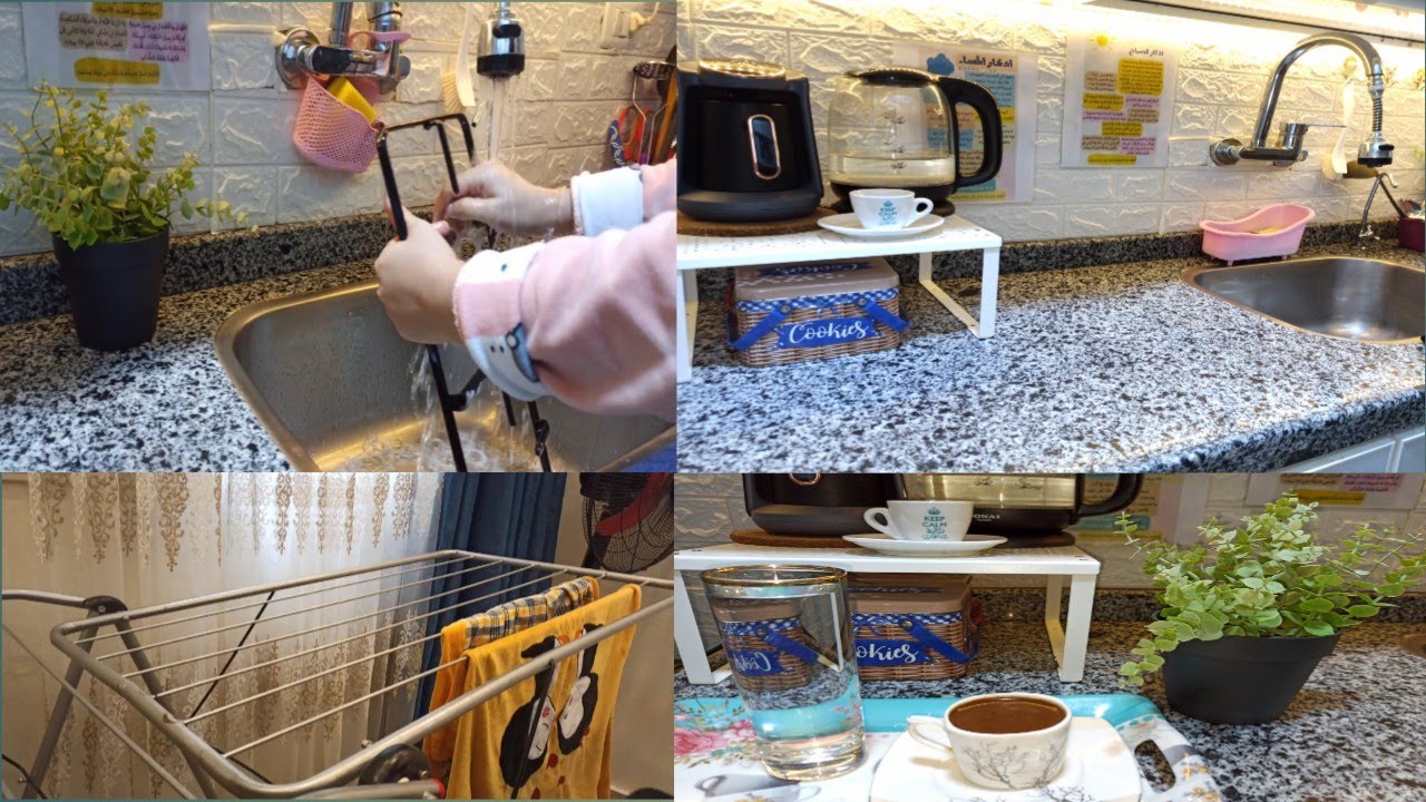 روتين جديد في المطبخ في عز البرد🧼روتين تجديد الطاقه💪👏