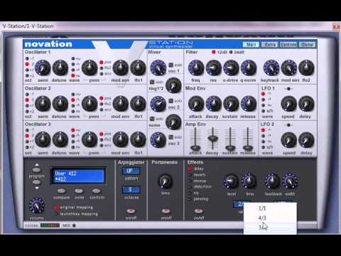 Amazing Arpeggiator Sound With Delay On V Station